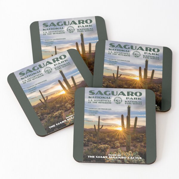 Item preview, Vintage WPA-Style Saguaro National Park Poster designed and sold by travelwitheric.