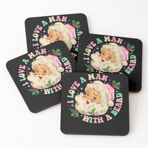 Item preview, I Love A Man With A Beard Retro Christmas Santa Lovers designed and sold by aggvinquoterl.
