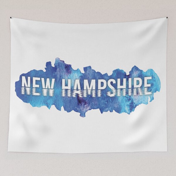 Item preview, New Hampshire blue letter waves designed and sold by Sabrina Joelle.