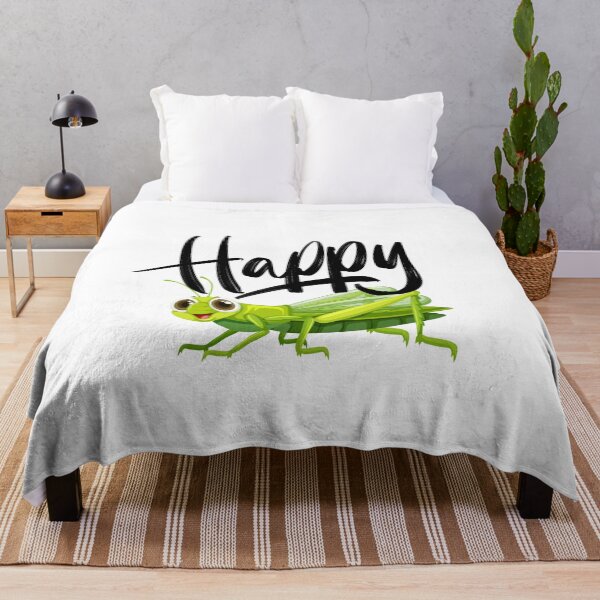 Item preview, Funny Happy Grasshopper Cartoon Art designed and sold by Happyfreedom.