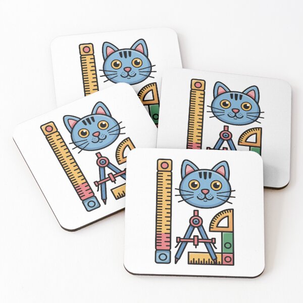 Item preview, Cat Geometry Math - Funny Geometry Cats Design for Kids, Students and Teachers designed and sold by Marpin91.