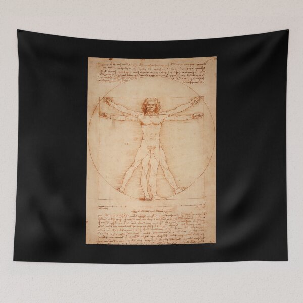 Aperçu de l'œuvre L'Homme de Vitruve - Léonard de Vinci créée et vendue par swgkvvtdrk95.