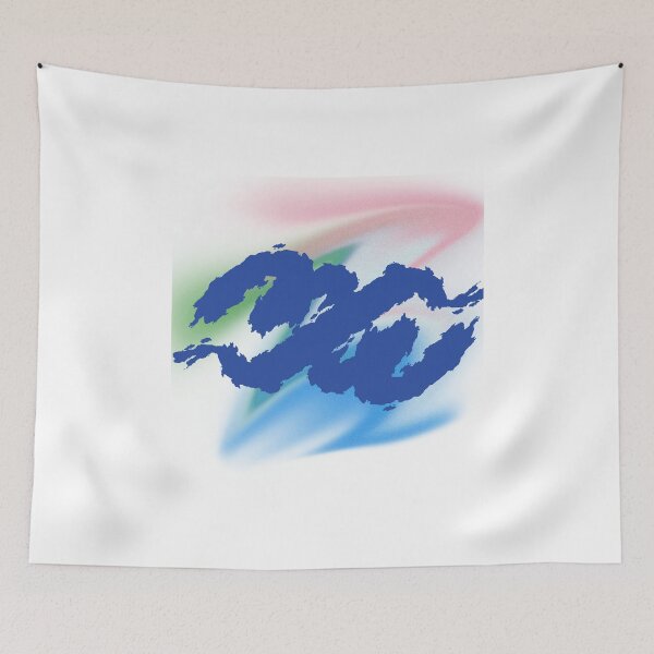 Item preview, Angry Blue Scorpion Abstract Vector Art designed and sold by Happyfreedom.