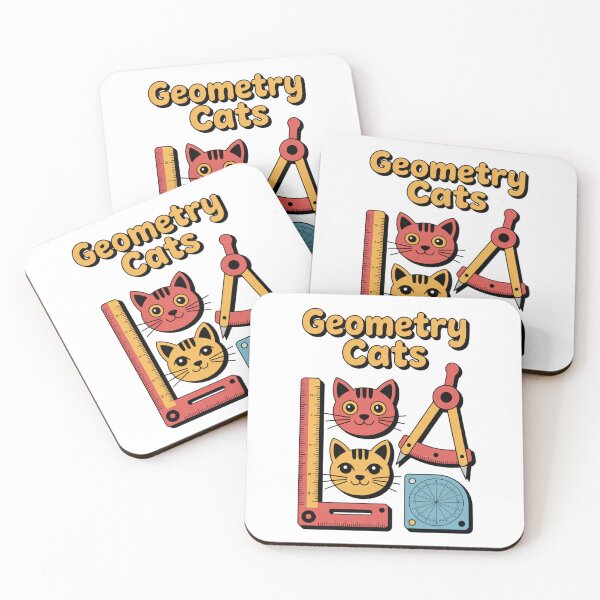Item preview, Cat Geometry Math - Funny Geometry Cats Design for Kids, Students and Teachers designed and sold by Marpin91.