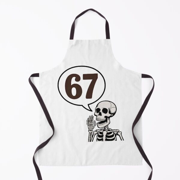 Item preview, 67 Halloween Skeleton Six Seven Meme Brainrot Funny designed and sold by BakeryDozen.