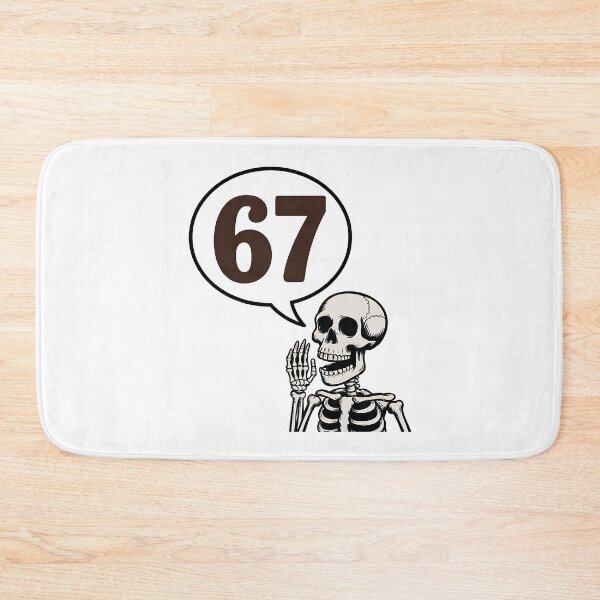 Item preview, 67 Halloween Skeleton Six Seven Meme Brainrot Funny designed and sold by BakeryDozen.