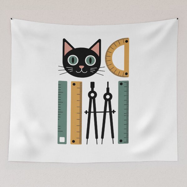Item preview, Cat Geometry Math - Funny Geometry Cats Design for Kids, Students and Teachers designed and sold by Marpin91.