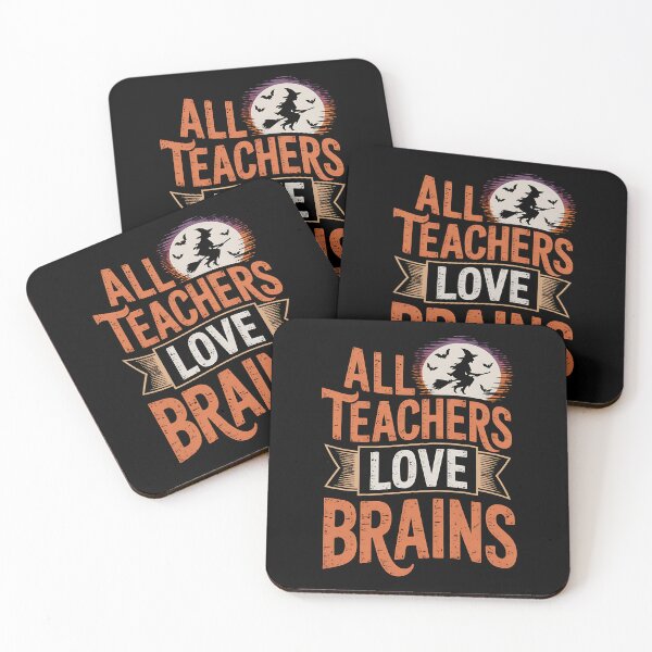Item preview, All Teachers Love Brains Funny Halloween Teacher Gifts Funny designed and sold by BakeryDozen.