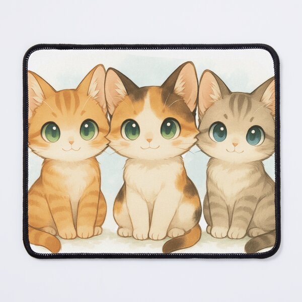 Item preview, Three Cute Kittens designed and sold by GenkiNyan.