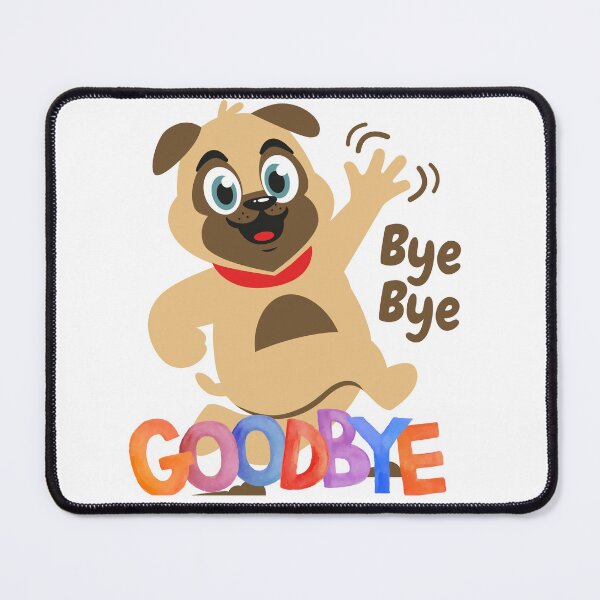 Item preview, Cute Puppy Saying Bye Bye Goodbye designed and sold by Happyfreedom.