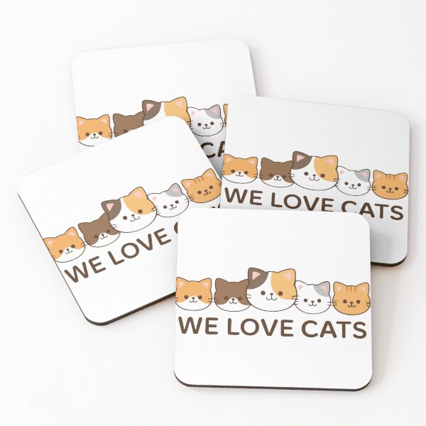 Item preview, We Love Cats – Kawaii Five Cat designed and sold by GenkiNyan.