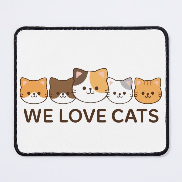Item preview, We Love Cats – Kawaii Five Cat designed and sold by GenkiNyan.