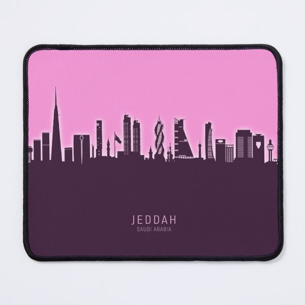 Item preview, Jeddah Saudi Arabia Skyline designed and sold by ArtPrints.
