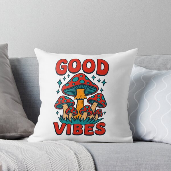 Item preview, Good Vibes Mushroom Sticker designed and sold by Arte Zen.