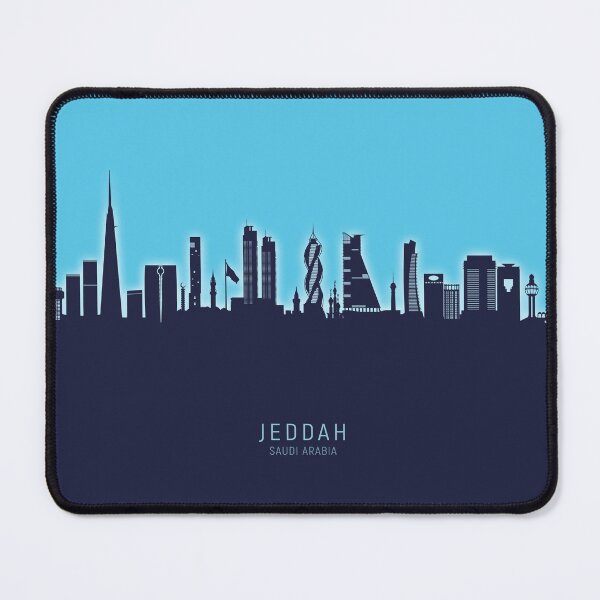 Artikelvorschau, Skyline von Jeddah, Saudi-Arabien entworfen und verkauft von ArtPrints.