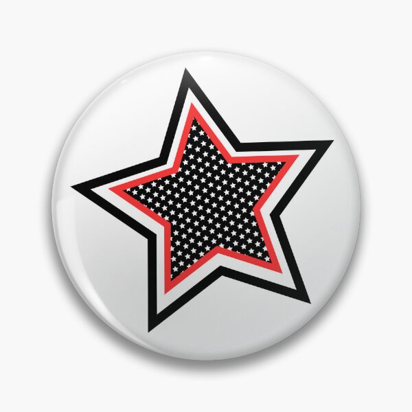 Item preview, Stylish Red Star Punk Rock Design designed and sold by Happyfreedom.