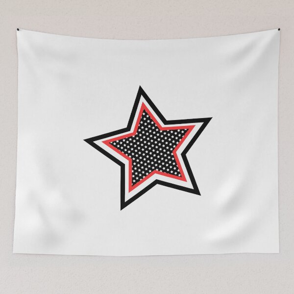 Item preview, Stylish Red Star Punk Rock Design designed and sold by Happyfreedom.