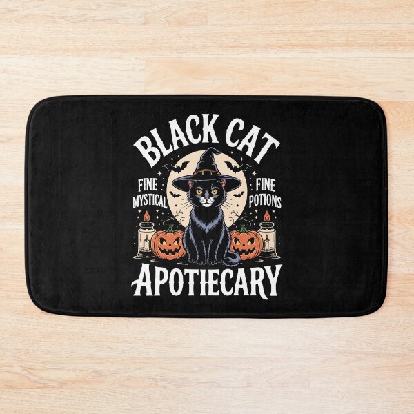 Item preview, Black Cat Apothecary Vintage Halloween Gothic Art designed and sold by BakeryDozen.