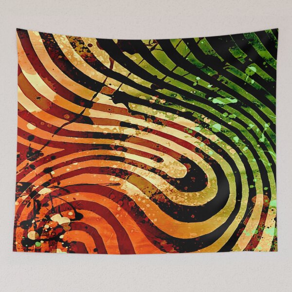 Item preview, Curving Line Abstract Painting designed and sold by ViaARTfactory.