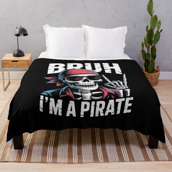 Item preview, Bruh Im A Pirate Spooky Skeleton Halloween designed and sold by Edgarnston.