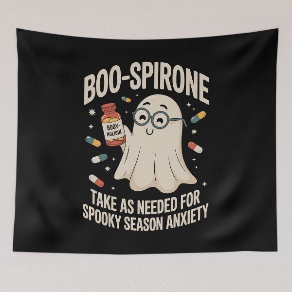 Item preview, Boo-spirone Take As Needed for Spooky Season Anxiety designed and sold by BakeryDozen.