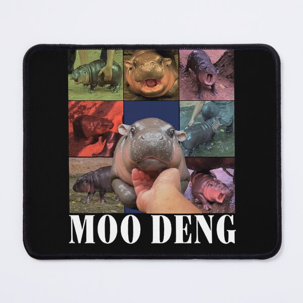 Item preview, Funny Moo-Deng Baby Pygmy Hippo Cute Zoo For Family Tee designed and sold by WarrenyButlin.