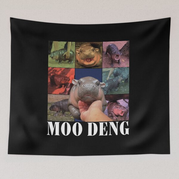 Item preview, Funny Moo-Deng Baby Pygmy Hippo Cute Zoo For Family Tee  designed and sold by WarrenyButlin.