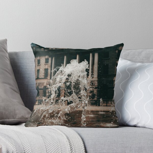 Item preview, Water fountain with neoclassical building designed and sold by fellbaum-art.