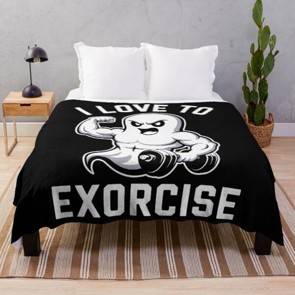 Item preview, Ghost Funny Gym Workout Bodybuilding Humor Spooky Halloween designed and sold by Bandikonsalez.
