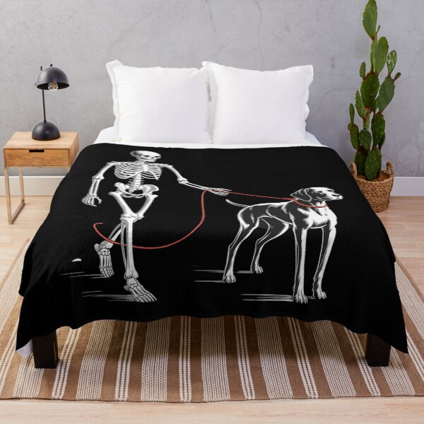 Item preview, German Shorthaired Pointer Skeleton Walking Halloween designed and sold by Bandikonsalez.