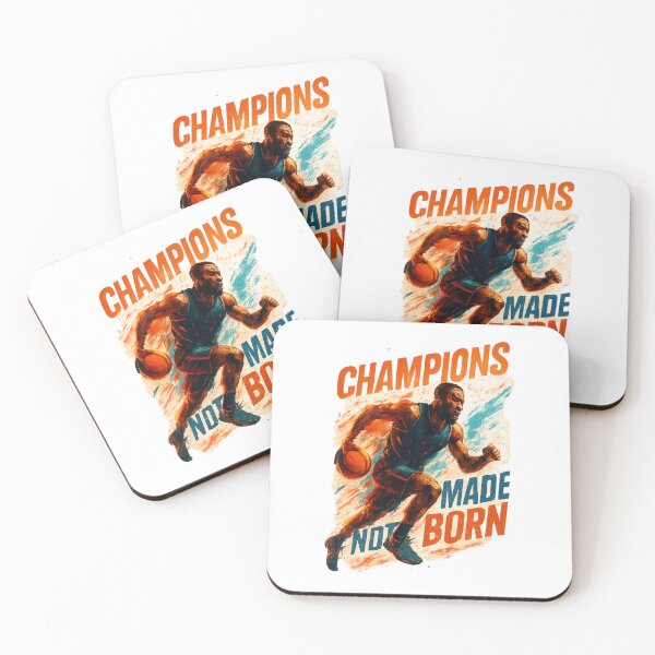 Item preview, Champions Are Made Motivational Athlete Sports Action Poster designed and sold by GeniePixel.