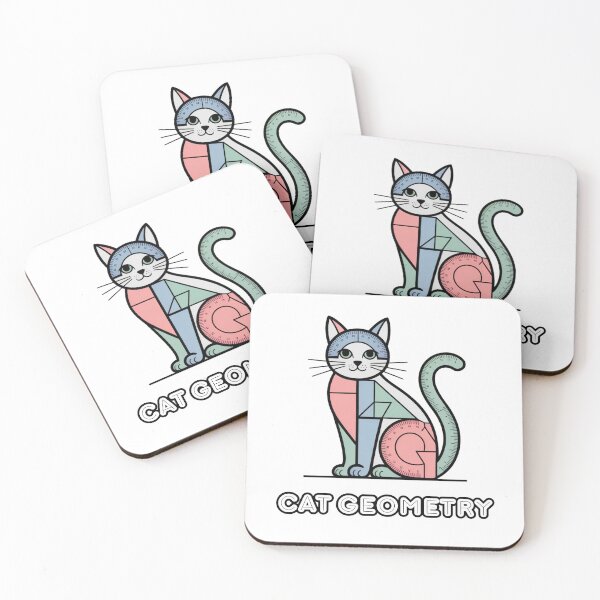 Item preview, Cat Geometry Math - Funny Geometry Cats Design for Kids, Students and Teachers designed and sold by Marpin91.