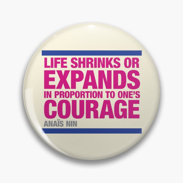Item preview, Life shrinks or expands . . . Anaïs Nin quotation designed and sold by CharlottePlaceArt.