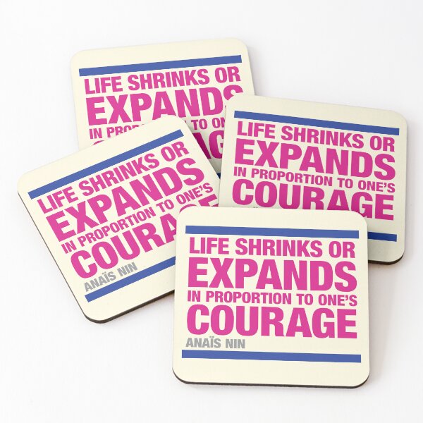 Item preview, Life shrinks or expands . . . Anaïs Nin quotation designed and sold by CharlottePlaceArt.