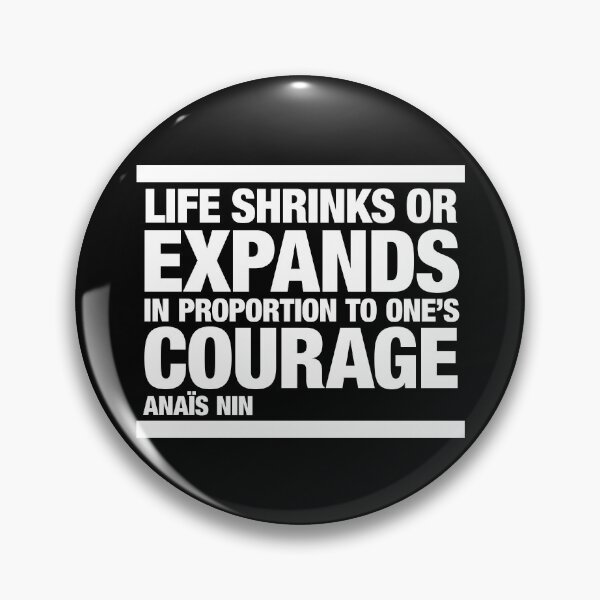 Item preview, Life shrinks or expands . . . Anaïs Nin quotation designed and sold by CharlottePlaceArt.
