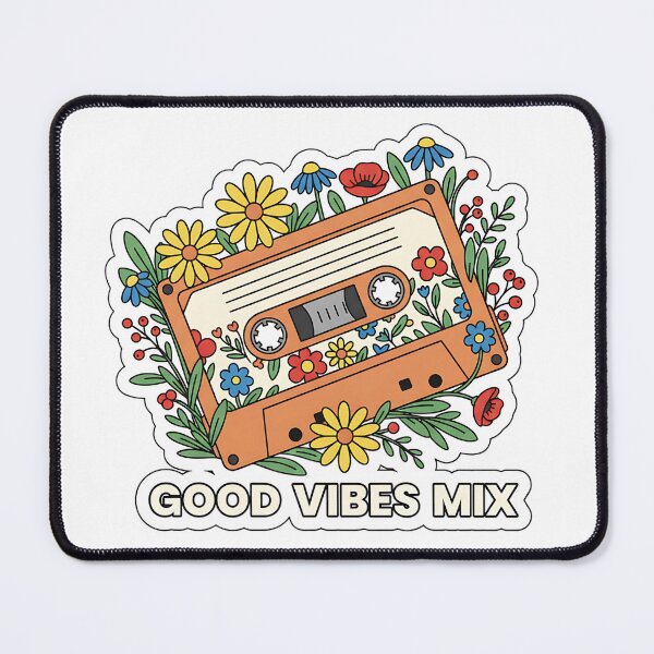 Item preview, Retro Cassette with Flowers designed and sold by AbhishekPanwar.