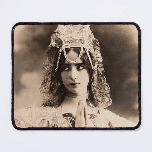 Item preview, Iconic Vintage Portrait Postcard: Cléo de Mérode with Handwritten Messages (Circa 1900) designed and sold by LanaGustavsson.