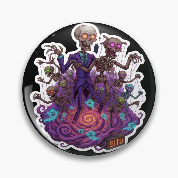Item preview, Haunted Neon Puppet Master Skeleton Parade designed and sold by SITU art.