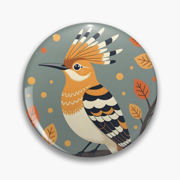 Item preview, Hoopoe bird perched on a branch designed and sold by Ponted.