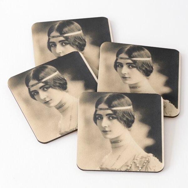 Item preview, Iconic Vintage Portrait Postcard: Cléo de Mérode with Handwritten Messages (Circa 1900) designed and sold by LanaGustavsson.