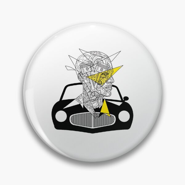 Item preview, Mechanical Mind - Abstract Car Head Art designed and sold by Form & Flow.
