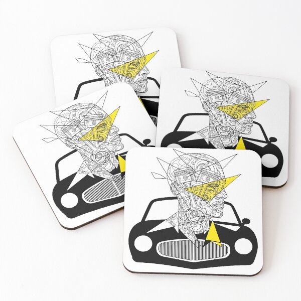 Item preview, Mechanical Mind - Abstract Car Head Art designed and sold by Form & Flow.