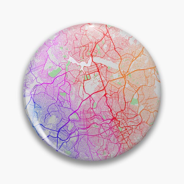 Item preview, Mapa de la ciudad de Belo Horizonte, Minas Gerais, Brasil - Colorido designed and sold by deMAP.