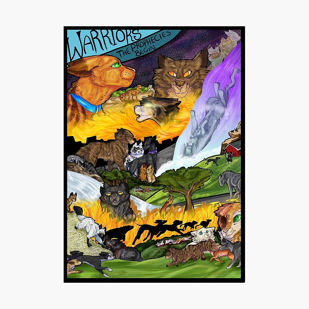 Warrior Cats the new prophecy Art Board Print for Sale by vibepatterns