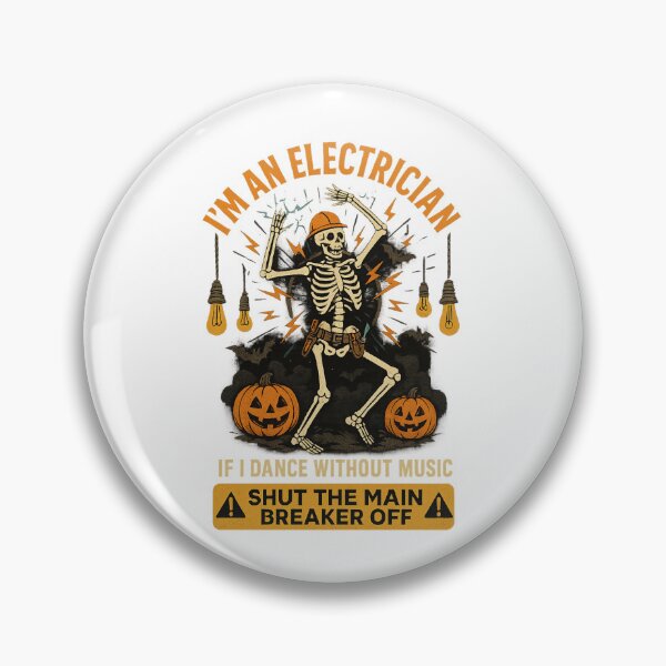Artikelvorschau, Ich bin ein Elektriker - Skelett Halloween entworfen und verkauft von VibeOasis.