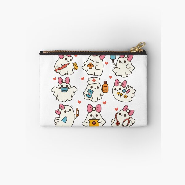 Item preview, Cute Ghost Nurse Stickers for Medical Workers designed and sold by ArtfulWeave.