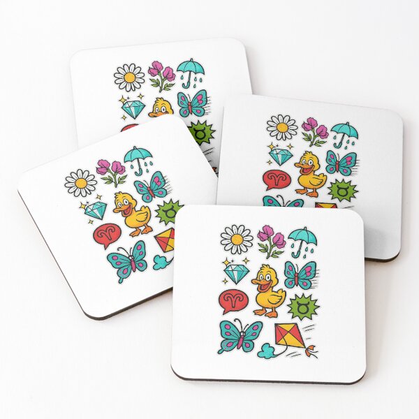 Item preview, April Whimsical Comic Sticker Pack designed and sold by BrushAndBreathe.