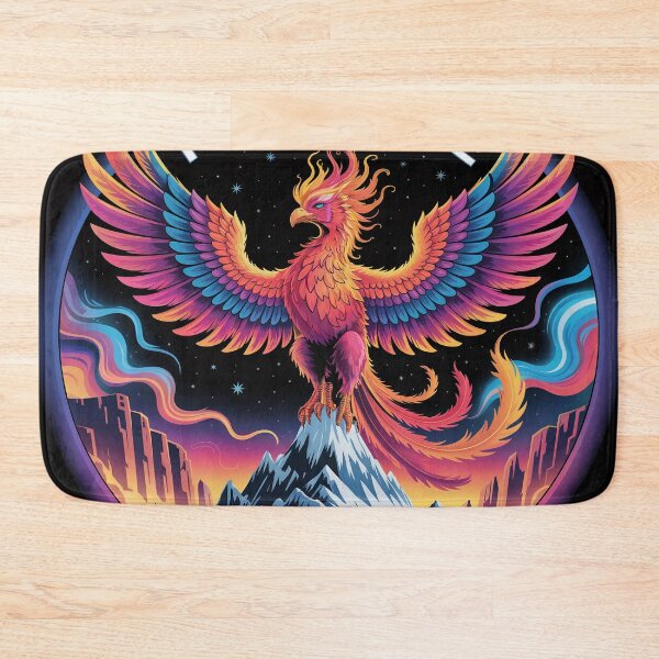 Item preview, Rise Above Phoenix Bird – Mystical Mountain Sunrise Motivational Art designed and sold by KARTICK DUTTA.