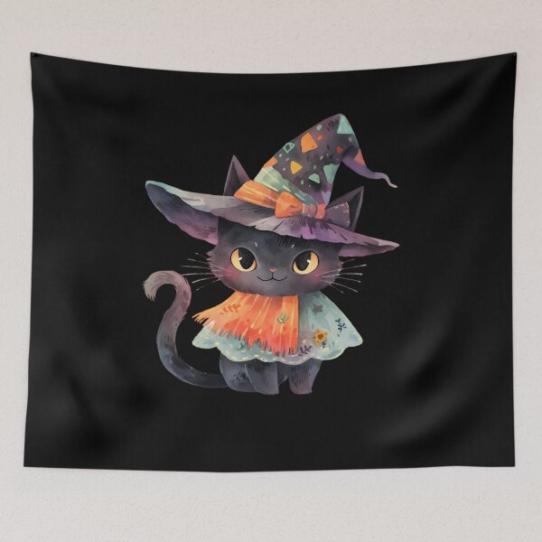 Item preview, Witch Cat In Halloween 5  	 designed and sold by sgktvhyc96.