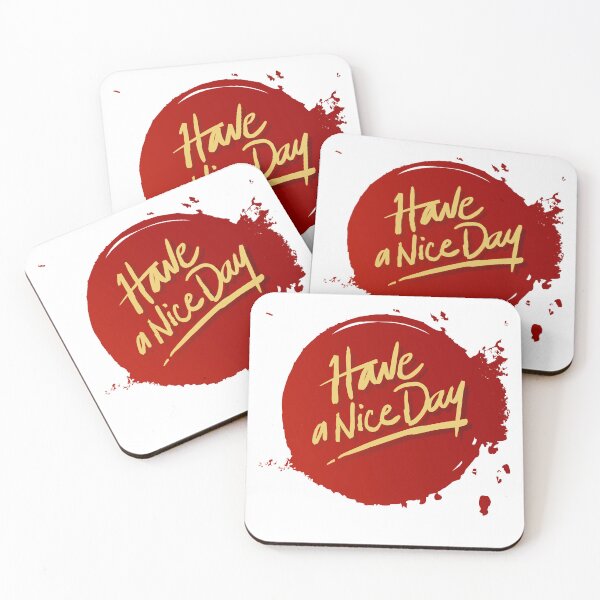 Item preview, Watercolor Have A Nice Day Quote Art designed and sold by Happyfreedom.